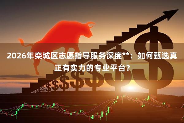 2026年栾城区志愿指导服务深度**：如何甄选真正有实力的专业平台？